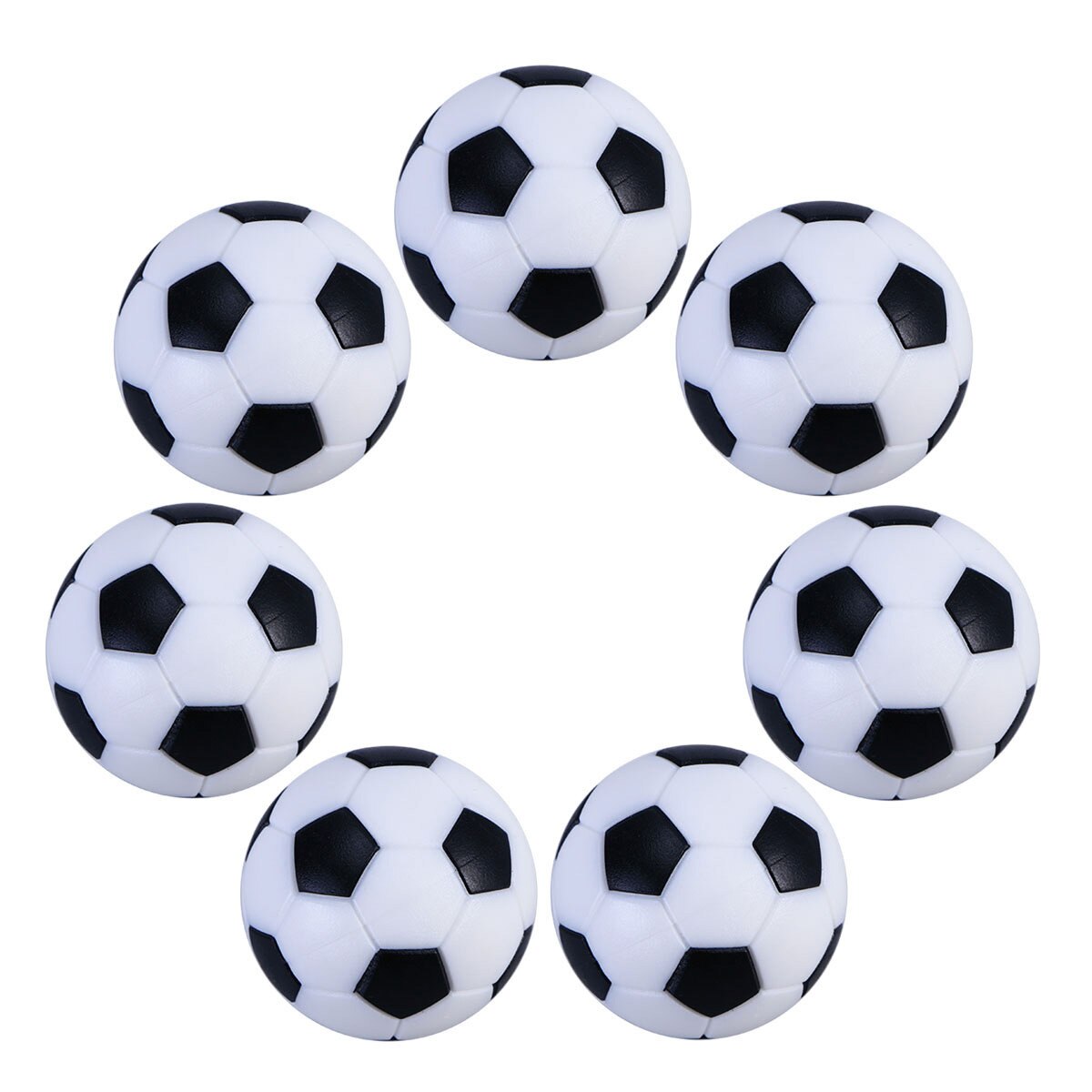 공 테이블 Foosball Soccerfootball 미니 교체 게임 탁상 작은 공식 스포츠 블랙 화이트 Foosballs 액세서리 축구
